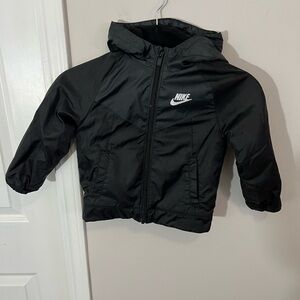 Nike Black Fleece-Lined Kids Jacket,3T